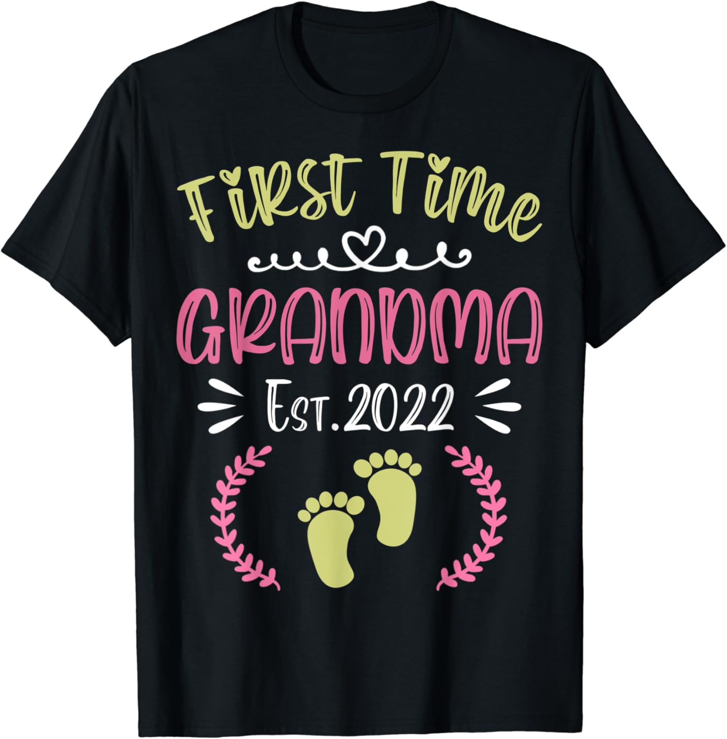 Amazoncom first time grandma est 2022 matching family tshirt Amazoncom first time grandma est 2022 matching family tshirt